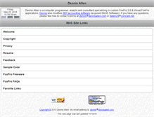 Tablet Screenshot of dennisallen.com